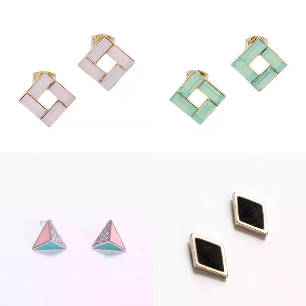 4 Pair Stud Earrings